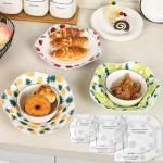 Fosdonge Bowl Cozy Template Cutting Ruler Set 3 Sizes, Acrylic Transparent Sewing Patterns Quilting Templates, Bowl Cozy Pattern Quilting Rulers for DIY Kitchen Art Craft