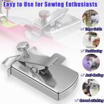BREXFIRE Upgraded Magnetic Seam Guide for Sewing Machine, Magnetic Sewing Guide with Clip, Hemmer Guide, Multifunctional Hem Guide, Universal Sewing Machine Attachments, Sewing Supplies Accessories