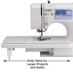Brother HC1850 Sewing and Quilting Machine, 185 Built-in Stitches, LCD Display, 8 Included Feet