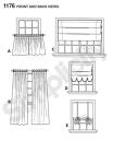 Simplicity US1176OS Café Curtains and Full Length Curtains Sewing Pattern, One Size Only