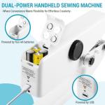 Handheld Sewing Machine for Beginners, Mini Portable Electric Sewing Machine, Easy to Use, Fast Stitch for Fabrics & Clothes, Travel & DIY, Compact & Lightweight