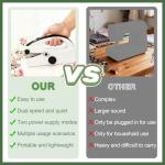 Electric Mini Handheld Sewing Machine: Portable 2-Speed Sewing Machine, Equipped With Complete Accessory Kit, Suitable For DIY, Family Travel Use, Meeting Home Repair Needs (Black)