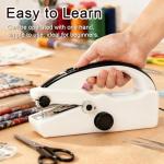 Electric Mini Handheld Sewing Machine: Portable 2-Speed Sewing Machine, Equipped With Complete Accessory Kit, Suitable For DIY, Family Travel Use, Meeting Home Repair Needs (Black)