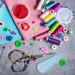 Hisuper Sewing scissors sharp Embroidery Crafting Threading Scissors with Leather Scissors Cover for Needlework Craft Art Work Manual Handicraft DIY Tool