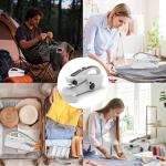 Electric Mini Handheld Sewing Machine: Portable 2-Speed Sewing Machine, Equipped With Complete Accessory Kit, Suitable For DIY, Family Travel Use, Meeting Home Repair Needs (Black)