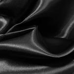 VACVELT Charmeuse Satin Fabric by The Yard, 60 Inch Wide Black Satin Fabric Shiny & Soft Cloth Fabric, Silky Satin Fabric for Bridal Dress, Wedding Decorations, Crafts, Sewing, Draping (1 Yard)