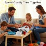 Electric Mini Handheld Sewing Machine: Portable 2-Speed Sewing Machine, Equipped With Complete Accessory Kit, Suitable For DIY, Family Travel Use, Meeting Home Repair Needs (Black)