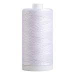 Connecting Threads White 100% Cotton Thread for Sewing, Quilting, and Crafting - 50-Weight - 1200 Yard Large Spool (White)