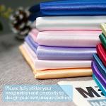 Homiest Emerald Green Satin Fabric by The Yard, 1 Yard x 58 Inch Charmeuse Satin Fabric Silky & Shiny Cloth Fabric, Smooth Bridal Satin Fabric for Wedding Dress, Clothing Making, DIY Crafts, Sewing