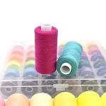 72Pcs 36 Colors Prewound Bobbins and Thread Spools for Hand & Machine Sewing, Emergency and Travel, DIY and Home, 36 Colors 400 Yards per Polyester Thread Spools