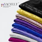 VACVELT Damask Jacquard Satin Fabric by The Yard, 60 Inch Wide Black Satin Fabric Shiny Cloth Fabric, Silky Brocade Fabric for Bridal Dress, Wedding Decorations, Crafts, Sewing, Draping (1 Yard)