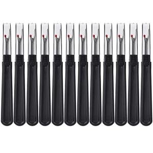 ESHATO 12 Pieces Sewing Seam Rippers,Stitch Thread Unpicker and Cutter for Crafting (Black)