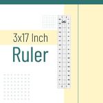 Mr. Pen- Sewing Ruler, 3 x17 Inch, Acrylic Quilting & Cutting Ruler, Non-Slip, Sewing Supplies