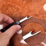 ESHATO 12 Pieces Sewing Seam Rippers,Stitch Thread Unpicker and Cutter for Crafting (Black)