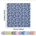 56Pcs 10"x10" Quilting Cotton Fabric Squares Sheets Pre-Cut Multi-Color No Repeat Design Printed Floral Craft Fabric for DIY Sewing Scrapbooking Quilting Craft Patchwork (56 Different Patterns)