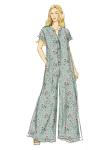 Butterick B7029BB Women's Knit Lounge Jumpsuits Sewing Pattern Packet, Design Code B7029, Sizes 20W-28W