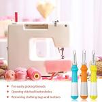Mudder 5 Pieces Seam Ripper for Sewing Ergonomic Seam Ripper Colorful Large Thread Remover Stitch Tool Handy Thread Picker for Sewing Crafting Embroidery Removal Tool, 5 Colors