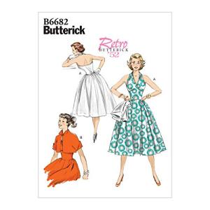 BUTTERICK B6682E5 Women's Vintage Dress and Jacket Sewing Patterns, Sizes 14-22
