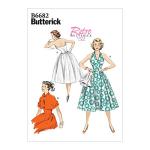 BUTTERICK B6682E5 Women's Vintage Dress and Jacket Sewing Patterns, Sizes 14-22