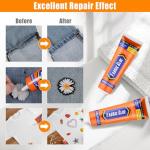 FITTDYHE Fabric Glue Permanent, 60 ML Washable Clear Clothing Glue, Super Fabric Adhesive for Rhinestones, Patches, Clothes, Denim, Leather, Polyester, Fabrics, Doll Repair, Flannel, Cotton
