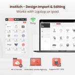 PooLin EOC05 Embroidery Machine 4"x9.25" Area Single Needle Embroidery Machine with 7 in Large Touchscreen, WiFi Design Transfer, Ideal for Home DIY & Personalized Gifts, Includes 1-on-1 Training