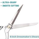 Mr. Pen Metal Scissors, 8 Inch, Carbon Steel, Heavy Duty Sewing & Fabric Scissors, Tailor Shears