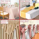 Satin Fabric | Decoration & Sewing | Shiny & Luxury | 60" Wide Roll | Metallic Shiny | Upholstery, Lining, Drapery, DIY Crafts (Ivory, 2 Yards)