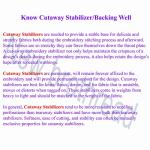 New Brothread Cut Away Machine Embroidery Stabilizer Backing 10" x 50 Yd roll - Medium Weight 2.5 Ounce - Cut into Variable Sizes - for Machine Embroidery and Hand Sewing