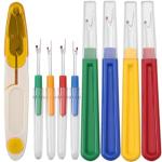 Seam Rippers for Sewing - Borogo Seam Ripper and Thread Remover Kit for Sewing 4 Big and 4 Small Stitch Ripper Tool and 1 Thread Snips