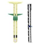 Sewing Gauge Measuring Tool Set 5-in-1 T-Shaped Sliding Gauge Ruler Fabric Quilting Ruler (4 Pieces)