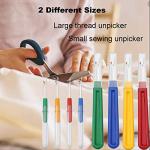 Seam Rippers for Sewing - Borogo Seam Ripper and Thread Remover Kit for Sewing 4 Big and 4 Small Stitch Ripper Tool and 1 Thread Snips