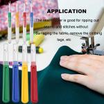 Seam Rippers for Sewing - Borogo Seam Ripper and Thread Remover Kit for Sewing 4 Big and 4 Small Stitch Ripper Tool and 1 Thread Snips