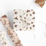 Whaline 10Pcs Western Cowboy Fabric Squares Cotton Fabric Bundles Small Brown Horses Cowboy Hat Boots Cactus Sewing Fabrics for Wild West DIY Craft Party Decor, 10 x 10 Inch