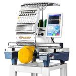 Smartstitch S-1501 Commercial Embroidery Machine with 15 Needles,14"x20" Embroidery Area,1200SPM Max Speed,12" Touch Screen, Wifi available, capable of embroidering on 3D Caps, Flat, T-shirt and more