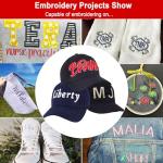 Smartstitch S-1501 Commercial Embroidery Machine with 15 Needles,14"x20" Embroidery Area,1200SPM Max Speed,12" Touch Screen, Wifi available, capable of embroidering on 3D Caps, Flat, T-shirt and more