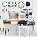 Smartstitch S-1501 Commercial Embroidery Machine with 15 Needles,14"x20" Embroidery Area,1200SPM Max Speed,12" Touch Screen, Wifi available, capable of embroidering on 3D Caps, Flat, T-shirt and more