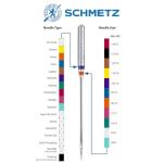 SCHMETZ Jean & Denim Sewing Machine Needles - Precision Needles for Heavy Fabric, Size 100/16, 5-Needle Cards, Pack of 5