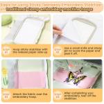 New brothread Sticky Self-Adhesive Tear Away Embroidery Stabilizer Backing 12" x 10 Yd roll - Medium Weight for Napped Fabric & Hoop Less Embroidery