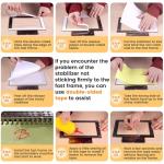 New brothread Sticky Self-Adhesive Tear Away Embroidery Stabilizer Backing 12" x 10 Yd roll - Medium Weight for Napped Fabric & Hoop Less Embroidery