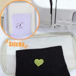 New brothread Sticky Self-Adhesive Tear Away Embroidery Stabilizer Backing 12" x 10 Yd roll - Medium Weight for Napped Fabric & Hoop Less Embroidery