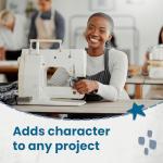 ISEE FABRIC 56"x36" Inch Slub Denim Fabric for Sewing - Made in U.S.A - Ideal for Jeans, Jackets, and Casual Clothing Wear - Light, Durable and Stylish Material - Classic Dark Gray (Sold by Yard)