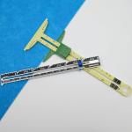 Sewing Gauge Measuring Tool Set 5-in-1 T-Shaped Sliding Gauge Ruler Fabric Quilting Ruler (2 Pieces)