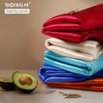 RUDONG M Beige Satin Fabric by The Yard, 1 Yard x 60 Inch Wide Silky Charmeuse Satin Fabric, Soft Satin Fabric for Wedding Decorations, Bridal Dress, Sewing, Accessories, DIY Crafts