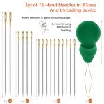 12 Color Sewing Thread Kit, Needle and Polyester Threads Small kit, with Needle Threader for Hand & Machine, DIY and Home