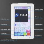 FUJA Embroidery Machine with 10 Needles, 1200 SPM Max Speed 7" Touch Screen, Embroidery Area 9.5" × 14.2" Commercial Beginners Embroidery Machine Suitable for Hat, Flat, T shirt and more
