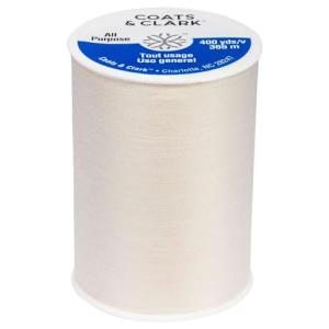 Coats & Clark Dual Duty All-Purpose Natural Thread / 400 Yard Spool/ 1 Spool of Yarn