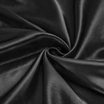 Ersmak Black Satin Fabric by The Yard, 60" Wide Shiny & Soft Charmeuse Silky Satin Fabric for DIY Craft, Wedding Decorations, Sewing, 1 Yard