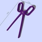frymmx Bra Cup Adjuster with Insert Tool & Chest Pad Scissors - Ergonomic Adjuster for Lingerie Making, Sewing Projects & DIY Bra Repair