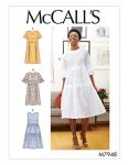 McCall's Patterns McCall's Women's Knee Length Pleated Dress, Sizes 14-22 Sewing Pattern, White
