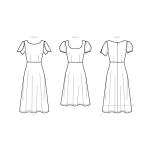 New Look Misses' Dress Sewing Pattern Kit, Code N6693, Sizes 4-6-8-10-12-14-16